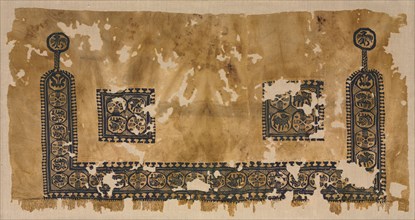Lower Section of a Tunic, 400s. Egypt, Byzantine period, 5th century. Tapestry weave with