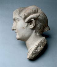 Head of a Woman (fragmentary), 100s. Italy, Roman, 2nd Century. Marble; overall: 33 cm (13 in.).