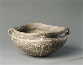 Large Bowl, c. 1500 BC. Romania, possibly Cirna, Middle Bronze Age. Burnished earthenware; overall: