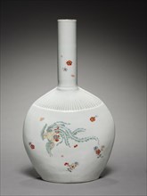 Flask in the Shape of a Fan, 1600s. Japan, Edo Period (1615-1868), 17th Century. Imari ware