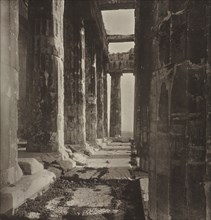 The Acropolis of Athens album: Western Portico of the Parthenon, 1882. William James Stillman