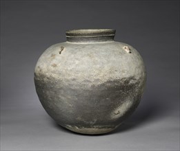 Jar with Four Lugs, 500s-600s. Korea, Three Kingdoms period (57 BC-AD 668). Stoneware with traces
