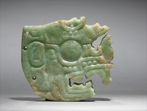 Ornament, Maya style (250-900). Mexico or Central America, Maya style (250-900). Jadeite-albitite;