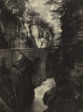 Road to Eaux-Chaudes, Pyrenees (recto), c. 1855. Farnham Maxwell Lyte (British, 1828-1906). Albumen