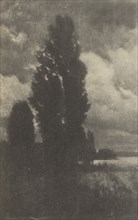 Camera Work: Poplars and Clouds, 1906. Hans Watzek (Austrian, 1848-1903). Photogravure