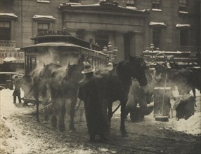Camera Work: The Terminal, 1892. Alfred Stieglitz (American, 1864-1946). Photogravure
