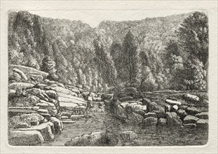 Water in the Mountains, c. 1790-1800. Christoph Nathe (German, 1753-1806). Etching