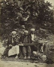 Arab Musicians, 1864. Ludovico Wolfgang Hart (British). Albumen print from wet collodion negative;
