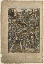 The Passion:  The Raising of Lazarus, before 1508. Urs I Graf (Swiss, c. 1485-1527/29). Woodcut