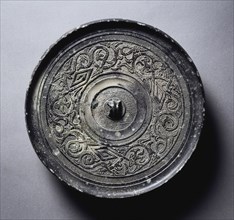 Mirror with Serpentine Interlaces and Angular Meanders, 3rd century BC. China, Eastern Zhou dynasty