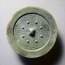 TLV Mirror with Eight Nipples, 4th-5th Century. Japan, 4th-5th Century. Bronze; diameter: 12.3 cm
