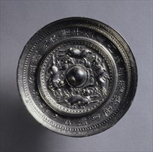Mirror with Four Running Animals, early 600s. China, Tang dynasty (618-907). Bronze; diameter: 9.6