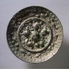 Animal-and-Grape Mirror, early 7th Century - early 10th Century. China, Tang dynasty (618-907).