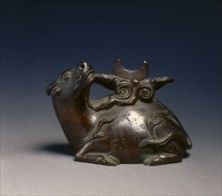 Mirror Stand in the Shape of an Ox, mid 17th Century - early 20th Century. China, Qing dynasty