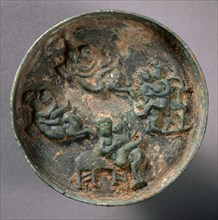 Small Erotic Mirror, late 13th Century-mid 14th Century. China, Yuan dynasty (1271-1368). Bronze;