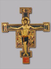 Crucifix with Scenes of the Passion, c. 1230-1240. Italy, Pisa, 13th century. Tempera with gold on