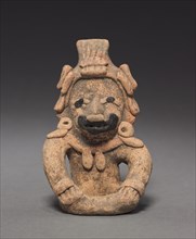 Seated Figurine, c. 150-1 BC. Mexico, Veracruz, Remojadas, 2nd-1st Century BC. Earthenware with