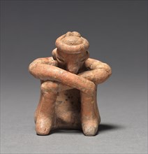 Seated Figurine, c. 100 BC - 300. Mexico, Veracruz, Remojadas, 1st Century BC-3rd Century. Pottery;