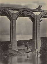 Pont-de-Buis, on the Doufine, France, c. 1865. Jules DuClos (French). Albumen print from wet