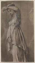 Study for Penelope, c. 1806. Anicet Charles Gabriel Lemonnier (French, 1743-1824). Black chalk