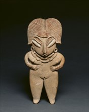 Female Figurine, c. 400-100 BC. Mexico, Chupicuaro, Guanajuanto. Earthenware with pigments;