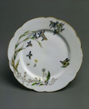 Plate: Combat, c. 1876. Félix Bracquemond (French, 1833-1914), Haviland & Co. (French). Porcelain;