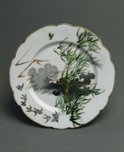 Plate: Storm, c. 1876. Félix Bracquemond (French, 1833-1914), Haviland & Co. (French). Porcelain;