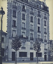 Townhouse Facade, c. 1900. Unidentified Photographer. Cyanotype; image: 29.4 x 24.3 cm (11 9/16 x 9