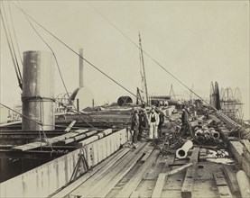 Deck Scene of the Great Eastern, 1857. Robert Howlett (British, 1831-1858). Albumen print from wet
