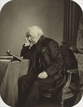 Unknown Male Sitter, c. 1860. Antoine-Samuel Adam-Salomon (French, 1818-1881). Albumen print from