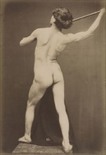 Male Nude, c. 1870-1875. Guglielmo Marconi (French, 1842-aft.1885). Albumen print from wet