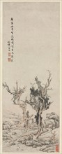 Old Trees by a Wintry Brook, 1551. Wen Zhengming (Chinese, 1470-1559). Hanging scroll, ink and