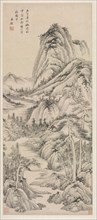 Shade of Pines in a Cloudy Valley, 1660. Wang Jian (Chinese, 1598-1677). Hanging scroll, ink on