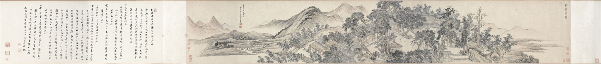 Hall of Lofty Pines, 1703. Wang Hui (Chinese, 1632-1717). Handscroll, ink on paper; overall: 40.7