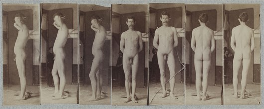 Naked Series: Photographs of a Standing Male Nude Model ("Joseph Smith"), c. 1883. Circle of Thomas