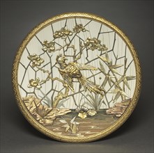Plaque, c. 1880. Veuve Ferdinand Duvinage (French), Alphonse Giroux (French). Metal gilded in
