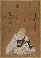 The Monk Sosei Hoshi, 17th Century. Shojo Shokado (Japanese, 1584-1639). Album leaf; ink and color