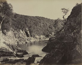 River Landscape, Scotland, c. 1858. Captain Horatio Ross (British, 1801-1886). Albumen print from