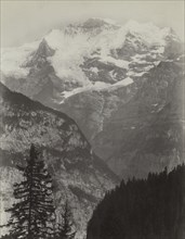 Jungfrau, View from Mürren, Switzerland, c. 1860s. Charles Soulier (French, 1840-1875). Albumen