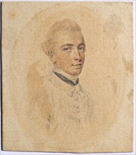Portrait of a Man, c. 1775. John I Smart (British, 1741-1811). Gray, red, and purple wash and