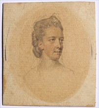 Portrait of a Woman, c. 1775. John I Smart (British, 1741-1811). Gray and red wash over graphite,