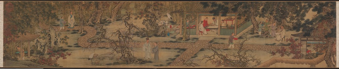 The Nine Elders of the Mountain of Fragrance, 1426-1452. Attributed to Xie Huan (Chinese, c. 1370-c