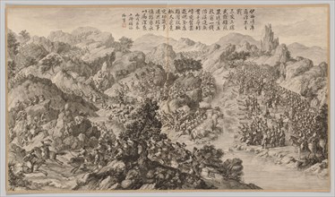 Battle at Yixi'er Ku'ernao'er: from Battle Scenes of the Quelling of Rebellions in the Western