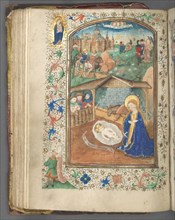 Book of Hours (Use of Utrecht): fol. 62v, The Nativity, c. 1460-1465. Master of Gijsbrecht van