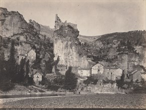 Gorges Du Tarn Castelbouc, 1870s. A. Trantoul (French). Salted paper print from wet collodion