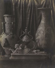 Still Life with Porcelain, c. 1855. Louis-Rémy Robert (French, 1811-1882). Albumen print from wet