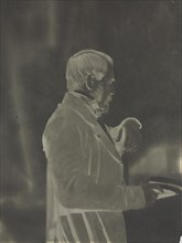 Self-Portrait (negative), c. 1853. Louis-Rémy Robert (French, 1811-1882). Waxed paper negative;