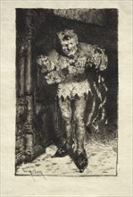 The Jester, c. 1890. William Merritt Chase (American, 1849-1916). Etching and drypoint; sheet: 23.5