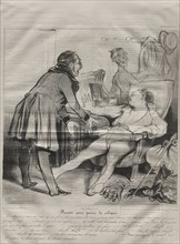 published in le Charivari (no. du 14 janivier 1838): Caricaturana, plate 72: Recipe to Cure Colic,