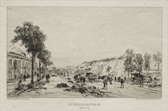 Souvenirs artistiques du Siège de Paris: Le Cavalie (Bastion 63), 1870-71. Maxime Lalanne (French,